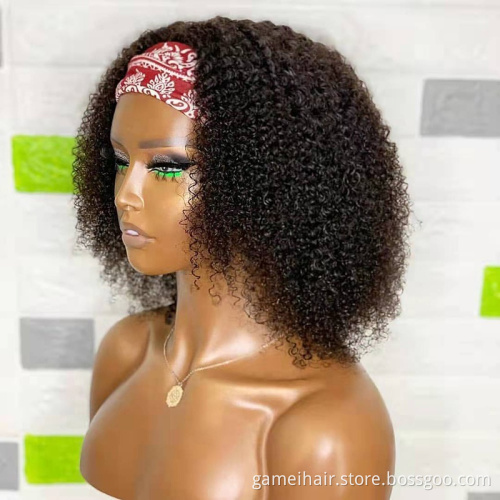 100% virgin headband glueless women wig natural silk base  russian hd transparent lace front virgin human hair wig
